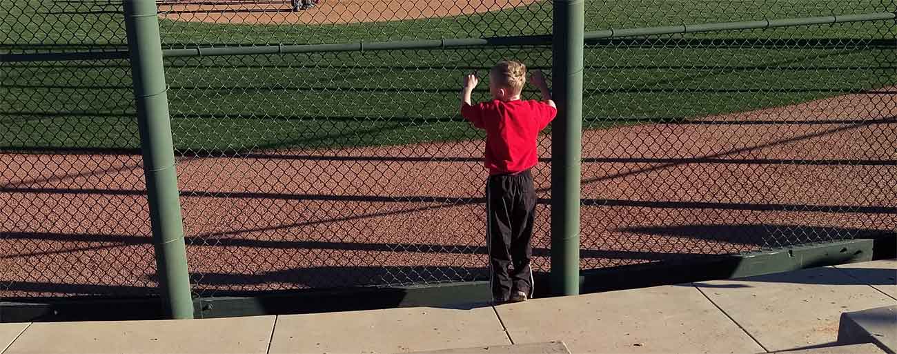 Matt watching a baseball game Matt watching a baseball game