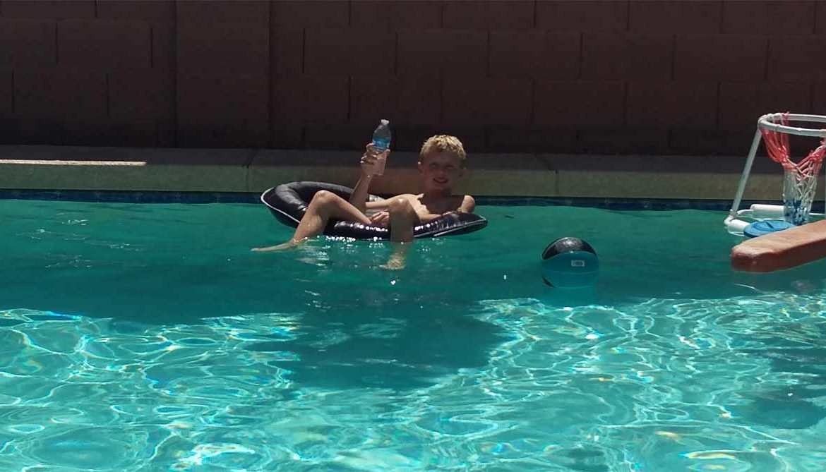 Sitting around the pool Sitting around the pool