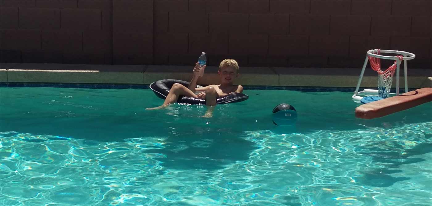 Sitting around the pool Sitting around the pool