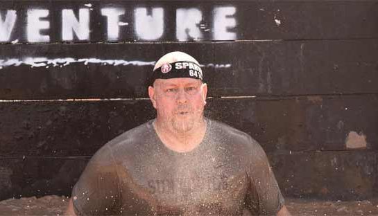 The dunk wall at the Arizona Spartan Sprint