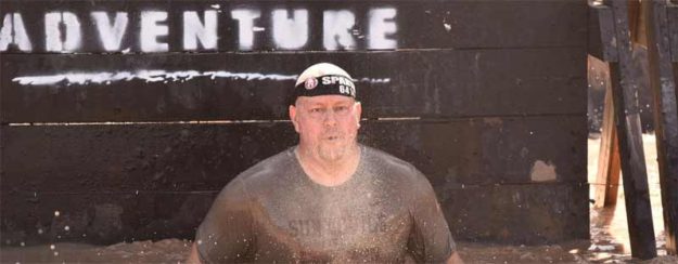 The dunk wall at the Arizona Spartan Sprint The dunk wall at the Arizona Spartan Sprint