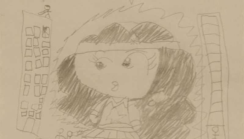 Drawing of Wonder Woman