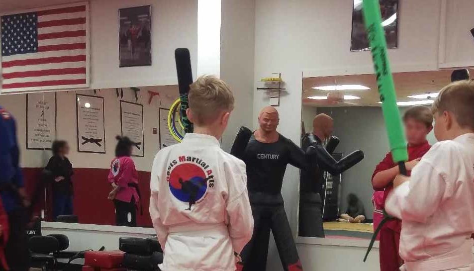 Martial Arts class and beginning weapons training Martial Arts class and beginning weapons training