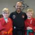 Matt, his brother and Taekwondo instructor