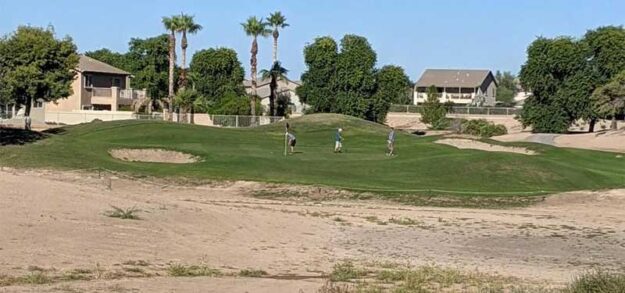 Par 3 teebox at Coldwater Golf Course Par 3 teebox at Coldwater Golf Course